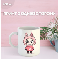 Кружка Лабубу Labubu з принтом керамічна чашка 330 мл