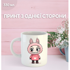 Кружка Лабубу Labubu з принтом керамічна чашка 330 мл