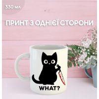 Кружка Котики з принтом керамічна чашка Cat 330 мл