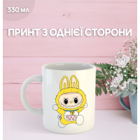 Кружка Лабубу Labubu з принтом керамічна чашка 330 мл