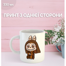 Кружка Лабубу Labubu з принтом керамічна чашка 330 мл