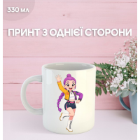 Кружка Кейпоп-охотницы на демонов с принтом керамическая чашка K-Pop Demon Hunters 330 мл