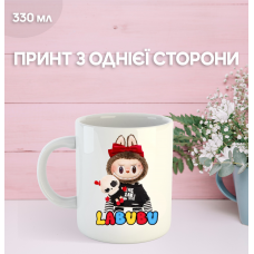 Кружка Лабубу Labubu з принтом керамічна чашка 330 мл