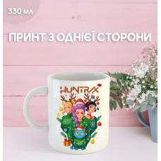 Кружка Кейпоп мисливці на демонів K-Pop Demon Hunters з принтом керамічна чашка 330 мл