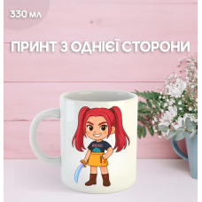Кружка Кейпоп мисливці на демонів K-Pop Demon Hunters з принтом керамічна чашка 330 мл