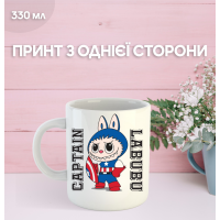 Кружка Лабубу Labubu с принтом керамическая чашка 330 мл