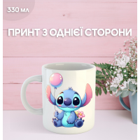Кружка Ліло та Стіч з принтом керамічна чашка Lilo & Stitch 330 мл