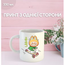 Кружка Лабубу Labubu з принтом керамічна чашка 330 мл