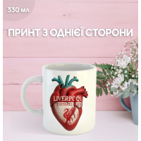 Кружка Ліверпуль футбольний клуб Liverpool футбол з принтом керамічна чашка 330 мл