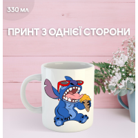 Кружка Ліло та Стіч з принтом керамічна чашка Lilo & Stitch 330 мл