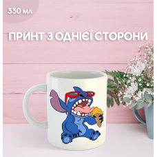 Кружка Ліло та Стіч з принтом керамічна чашка Lilo & Stitch 330 мл