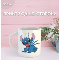 Кружка Ліло та Стіч з принтом керамічна чашка Lilo & Stitch 330 мл
