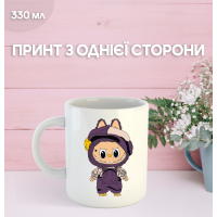 Кружка Лабубу Labubu с принтом керамическая чашка 330 мл
