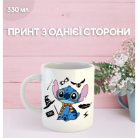 Кружка Ліло та Стіч з принтом керамічна чашка Lilo & Stitch 330 мл