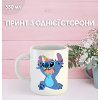 Кружка Лило и Стич с принтом керамическая чашка Lilo & Stitch 330 мл Uk_848