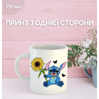Кружка Лило и Стич с принтом керамическая чашка Lilo & Stitch 330 мл Uk_848