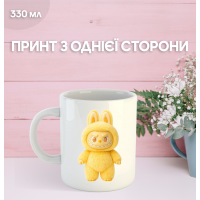 Кружка Лабубу Labubu с принтом керамическая чашка 330 мл