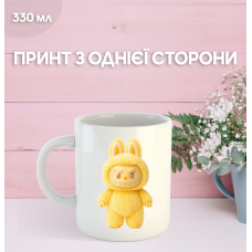 Кружка Лабубу Labubu з принтом керамічна чашка 330 мл