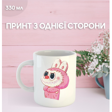 Кружка Лабубу Labubu з принтом керамічна чашка 330 мл