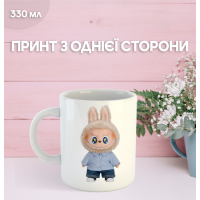 Кружка Лабубу Labubu с принтом керамическая чашка 330 мл