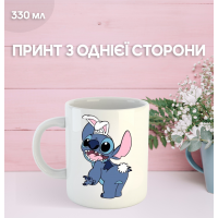Кружка Лило и Стич с принтом керамическая чашка Lilo & Stitch 330 мл Uk_848