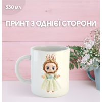 Кружка Лабубу Labubu з принтом керамічна чашка 330 мл