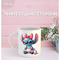 Кружка Лило и Стич с принтом керамическая чашка Lilo & Stitch 330 мл Uk_848
