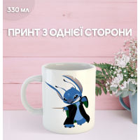 Кружка Лило и Стич с принтом керамическая чашка Lilo & Stitch 330 мл Uk_848