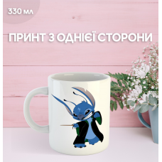 Кружка Ліло та Стіч з принтом керамічна чашка Lilo & Stitch 330 мл