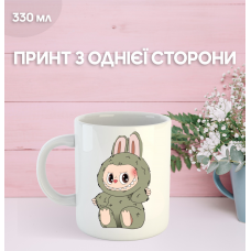 Кружка Лабубу Labubu з принтом керамічна чашка 330 мл