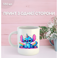 Кружка Лило и Стич с принтом керамическая чашка Lilo & Stitch 330 мл Uk_848