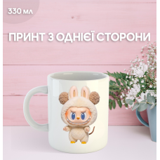 Кружка Лабубу Labubu з принтом керамічна чашка 330 мл