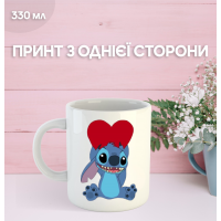 Кружка Лило и Стич с принтом керамическая чашка Lilo & Stitch 330 мл Uk_848