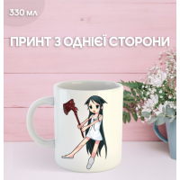Кружка Пісня Саї з принтом керамічна чашка Saya no Uta 330 мл
