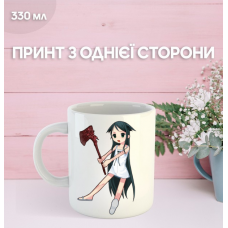Кружка Пісня Саї з принтом керамічна чашка Saya no Uta 330 мл