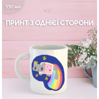 Кружка Нян Кет с принтом керамическая чашка Nyan Cat 330 мл