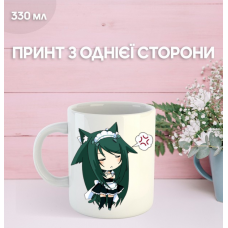 Кружка Пісня Саї з принтом керамічна чашка Saya no Uta 330 мл