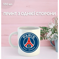 Кружка Пари Сен-Жермен футбольный клуб Paris Saint-Germain футбол с принтом керамическая чашка 330 мл