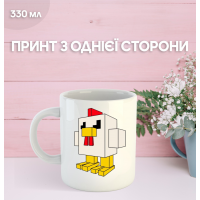 Кружка Майнкрафт Minecraft сериал с принтом керамическая чашка 330 мл