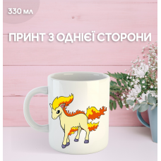 Кружка Покемон з принтом керамічна чашка аніме Pokemon 330 мл