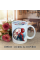 Кружка Людина-павук Spider-Man з принтом керамічна чашка з написом всередині «Happy Birthday» 330 мл