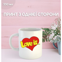 Кружка любовь это Love is с принтом керамическая чашка 330 мл Uk_1316