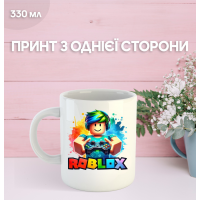Кружка Роблокс с принтом керамическая чашка Roblox 330 мл