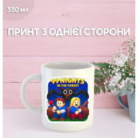 Кружка Роблокс 99 ночей в лесу Roblox 99 nights in the forest с принтом керамическая чашка 330 мл