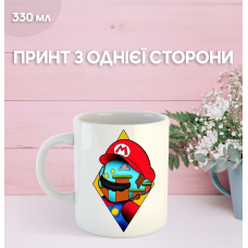 Кружка Супер Маріо з принтом керамічна чашка Super Mario 330 мл