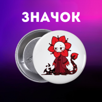 Значок У Світі Денді Roblox Dandy's World на шпильці на рюкзак 44 мм 1 шт zn_1_8