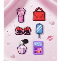 Джибітси косметика cosmetic краса мода Jibbitz 6 шт аксесуари крокс прикраса