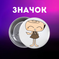 Значок У Світі Денді Roblox Dandy's World на шпильці на рюкзак 44 мм 1 шт zn_1_8
