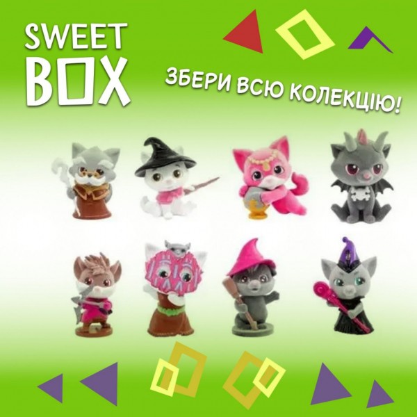 Пушистики Чародеи Котята Свитбокс SweetBox игрушка и жевательный мармелад SWEET BOX