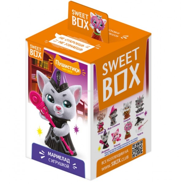 Пушистики Чародеи Котята Свитбокс SweetBox игрушка и жевательный мармелад SWEET BOX